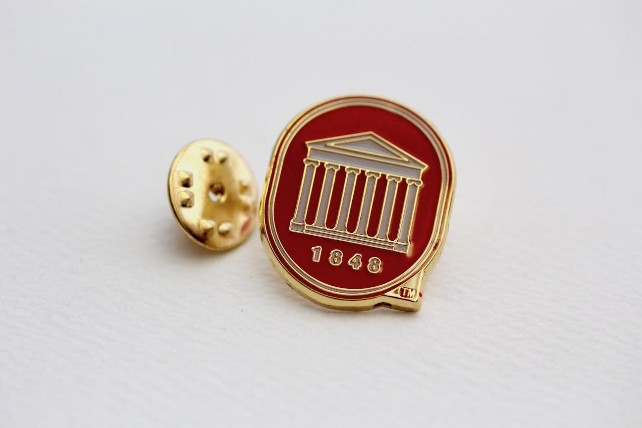 image of: University of Mississippi Lyceum Crest Lapel Pin
