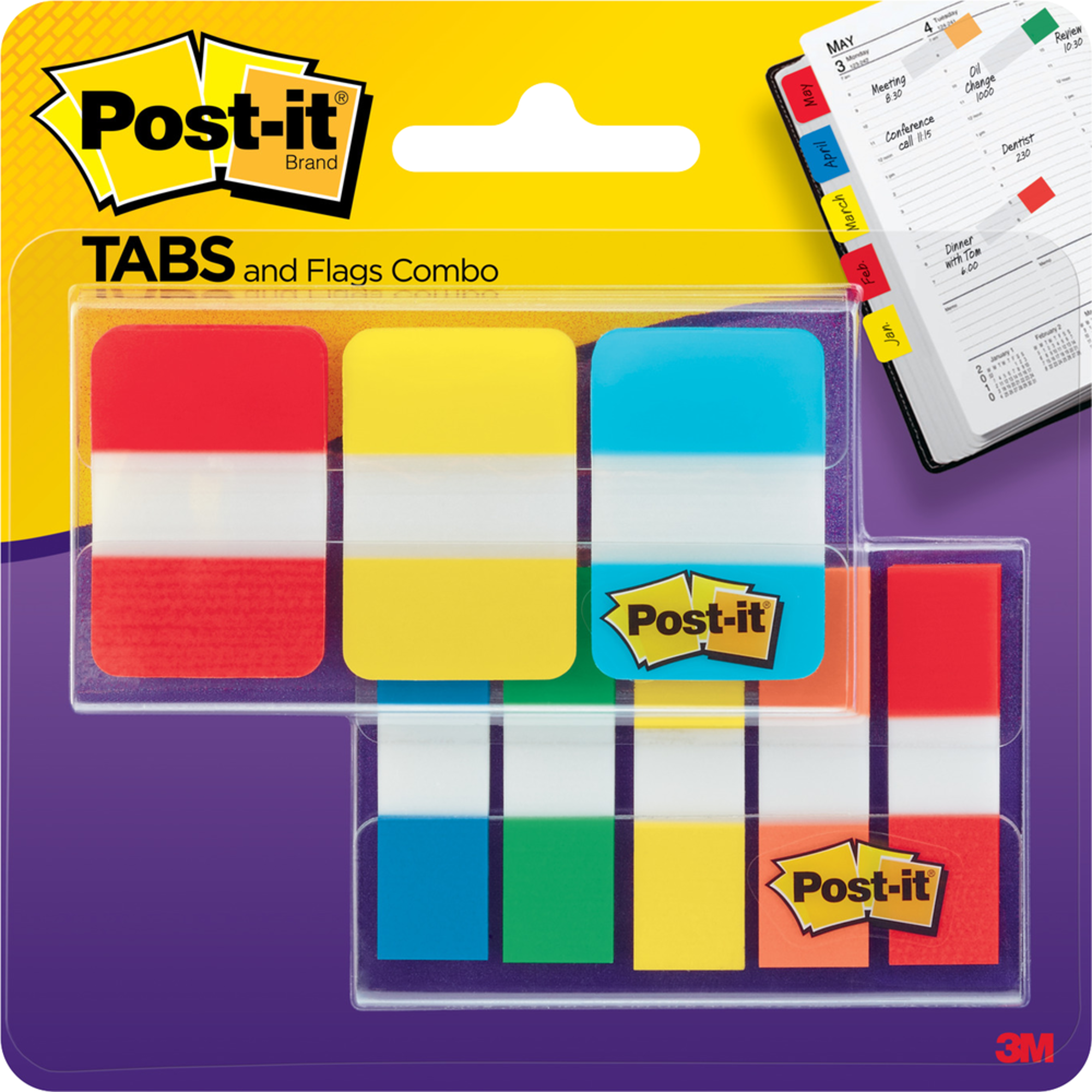 image of: Post-it Tabs and Flags Combo Pack