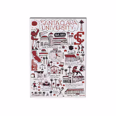 image of: Santa Clara University Julia Gash Wooden Magnet