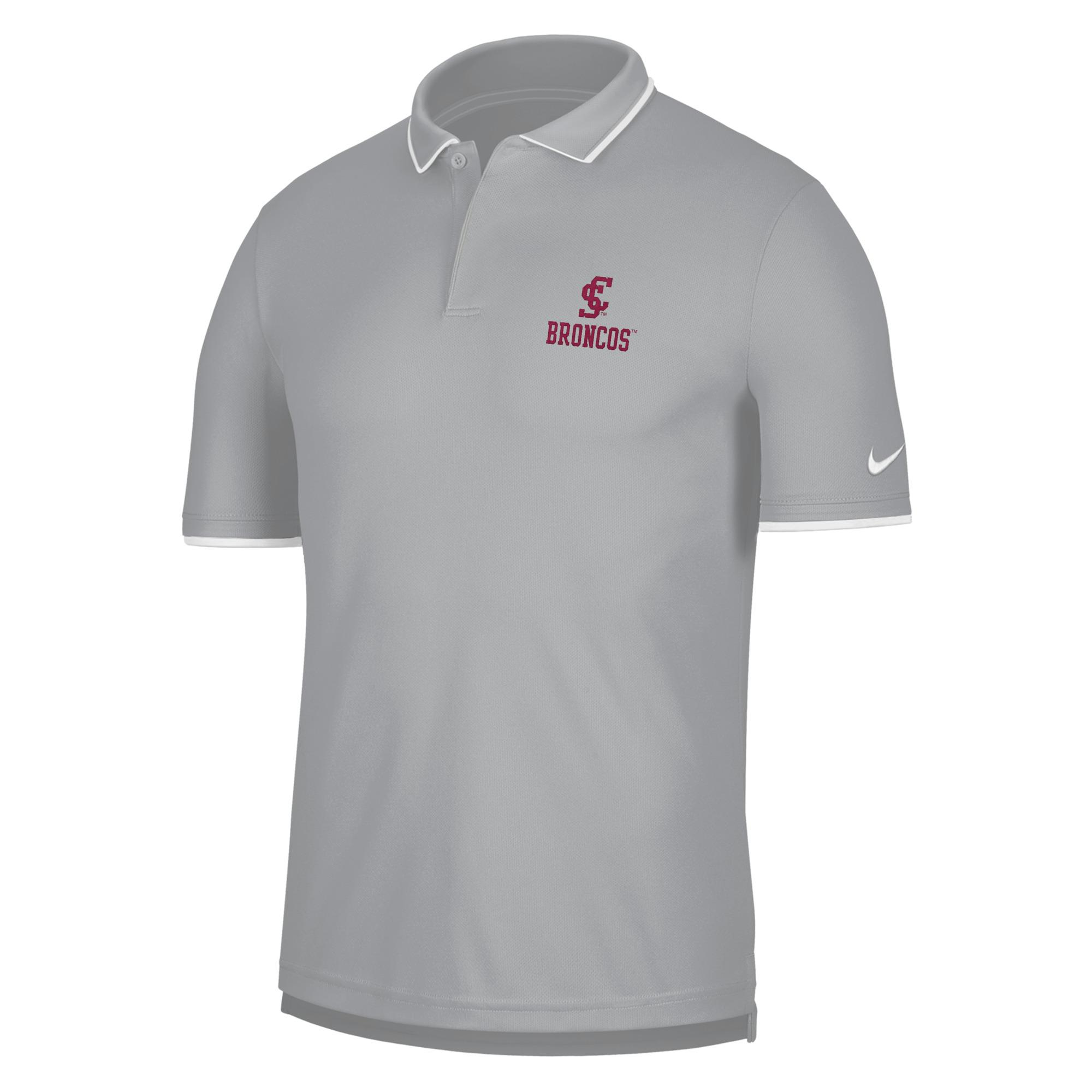 Product image 1 of 1 for Santa Clara Broncos Nike UV Collegiate Polo, Flat Silver
