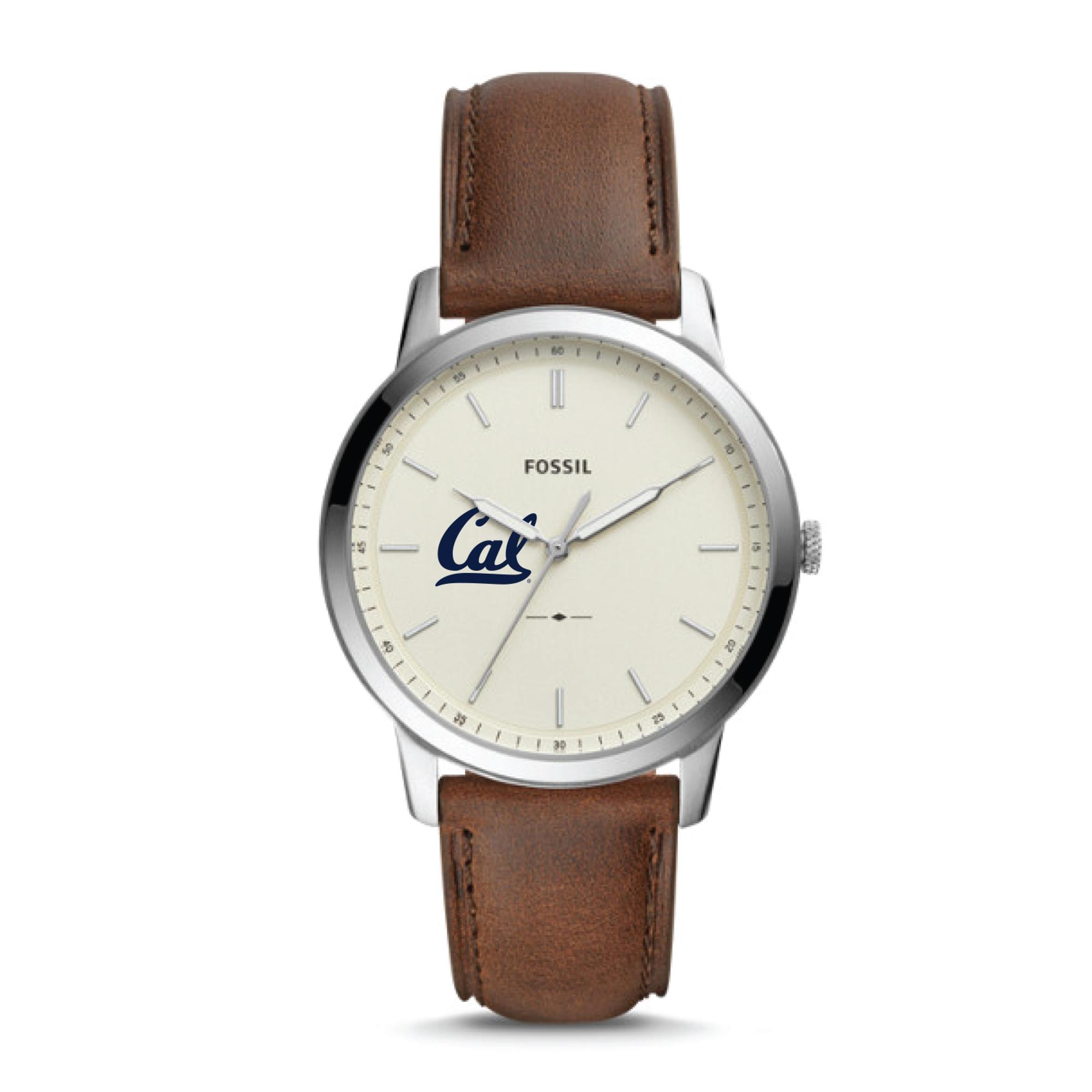 Product image 1 of 1 for Men's Fossil Minimalist Brown Leather Watch Cal Logo