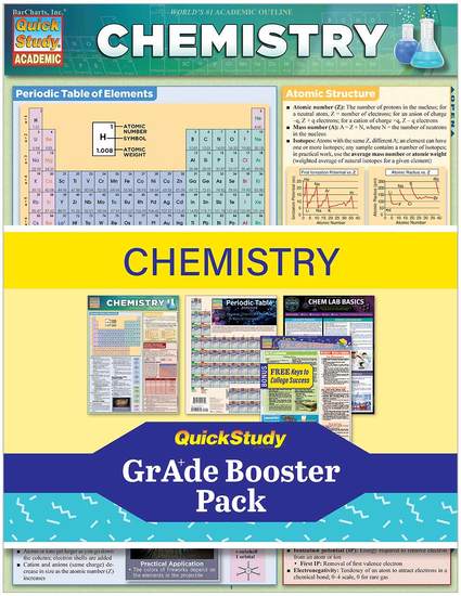 Cover image for CHEMISTRY GRADE BOOSTER PACK- LAMINATED STUDY GUIDES