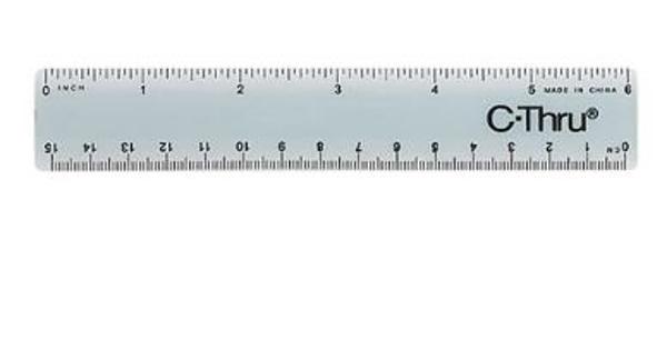 C-Thru 6" Pocket Ruler; $2.59