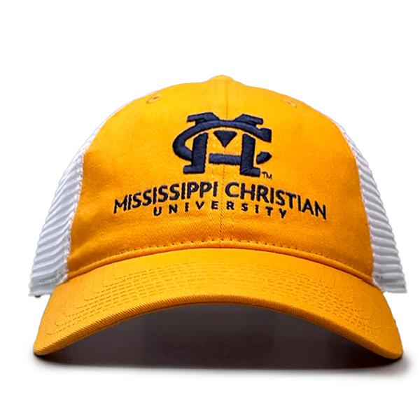 MC HAT SOFT MESH TRUCKER ATH GOLD/WHT; $29.99