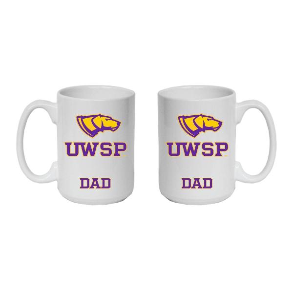 University of Wisconsin Stevens Point 15 oz Dad Mug, White; $16.98