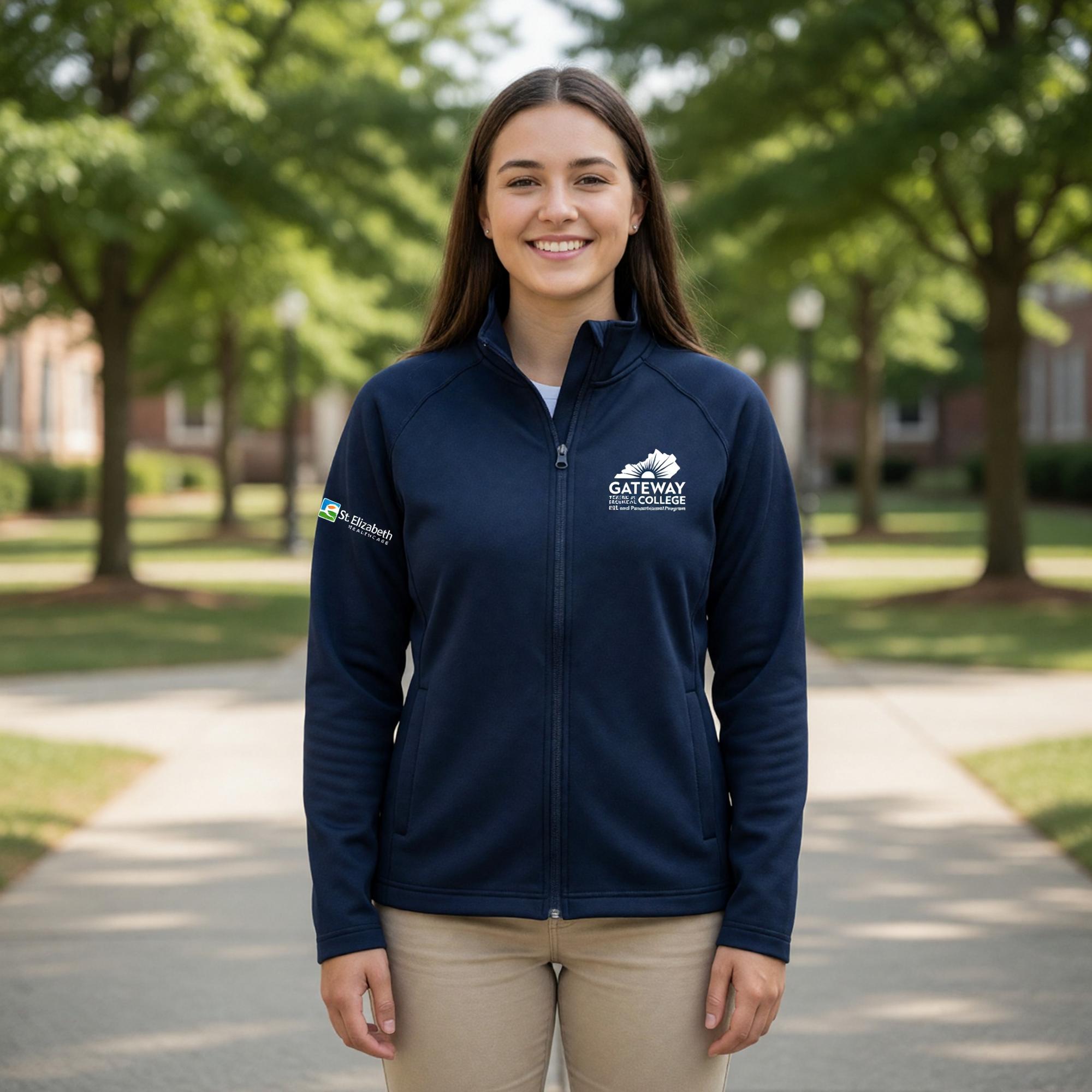 Product image 1 of 2 for Women's EMS Navy Quarter Zip Jacket
