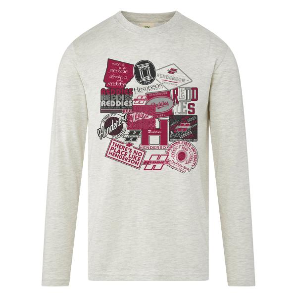 Henderson Sticker Collage Summit Sustainable Long Sleeve Tee; $31.99