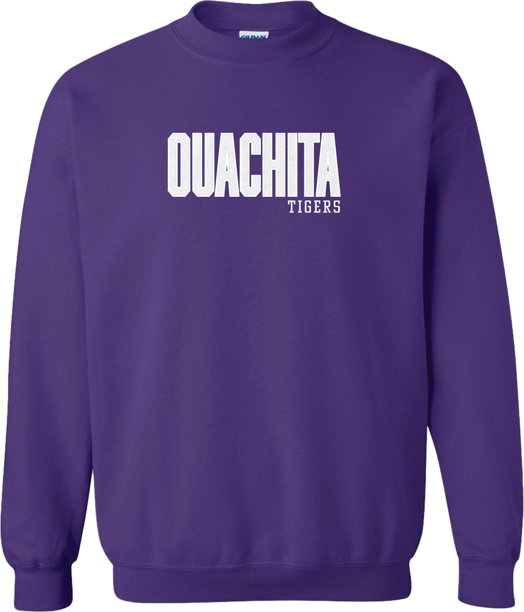 image of: Ouachita Glitter Crewneck Fleece