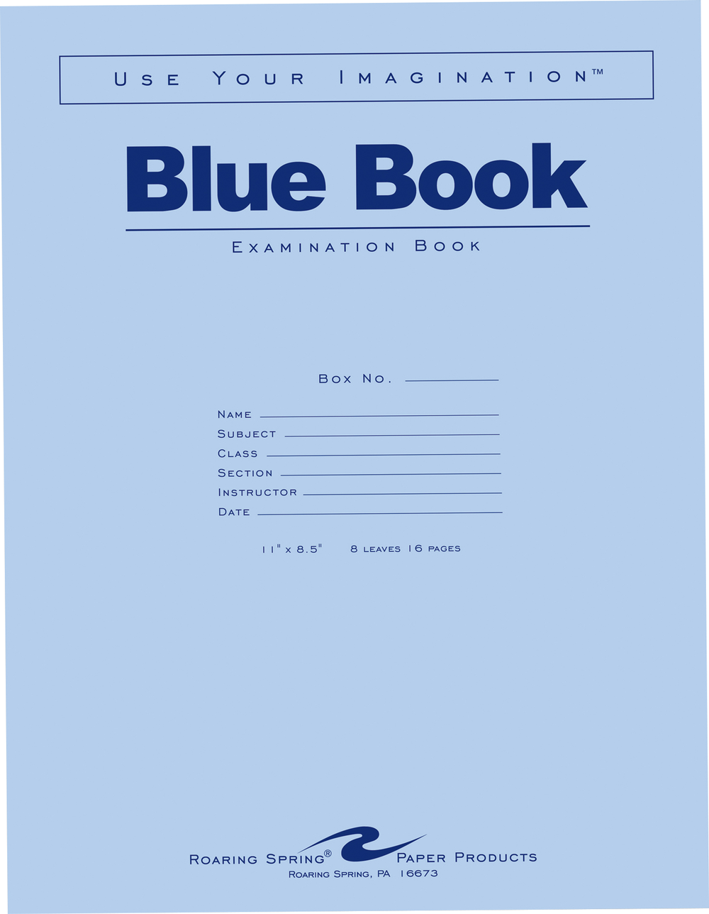 Blue Book Examination Book Ouachita Campus Store