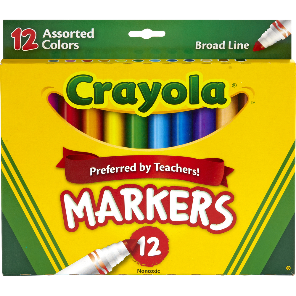 Product image 1 of 1 for Crayola Colored Markers - Asst. 12pk