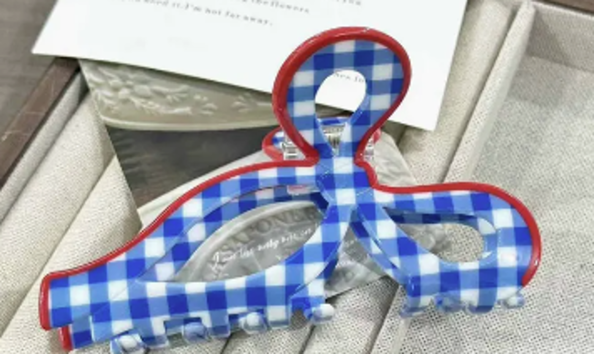 Product image 1 of 1 for PLAID BOW CLAW CLIP