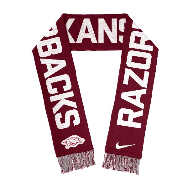 Arkansas Razorbacks Nike Local Verbiage Scarf 2.0; $40.00
