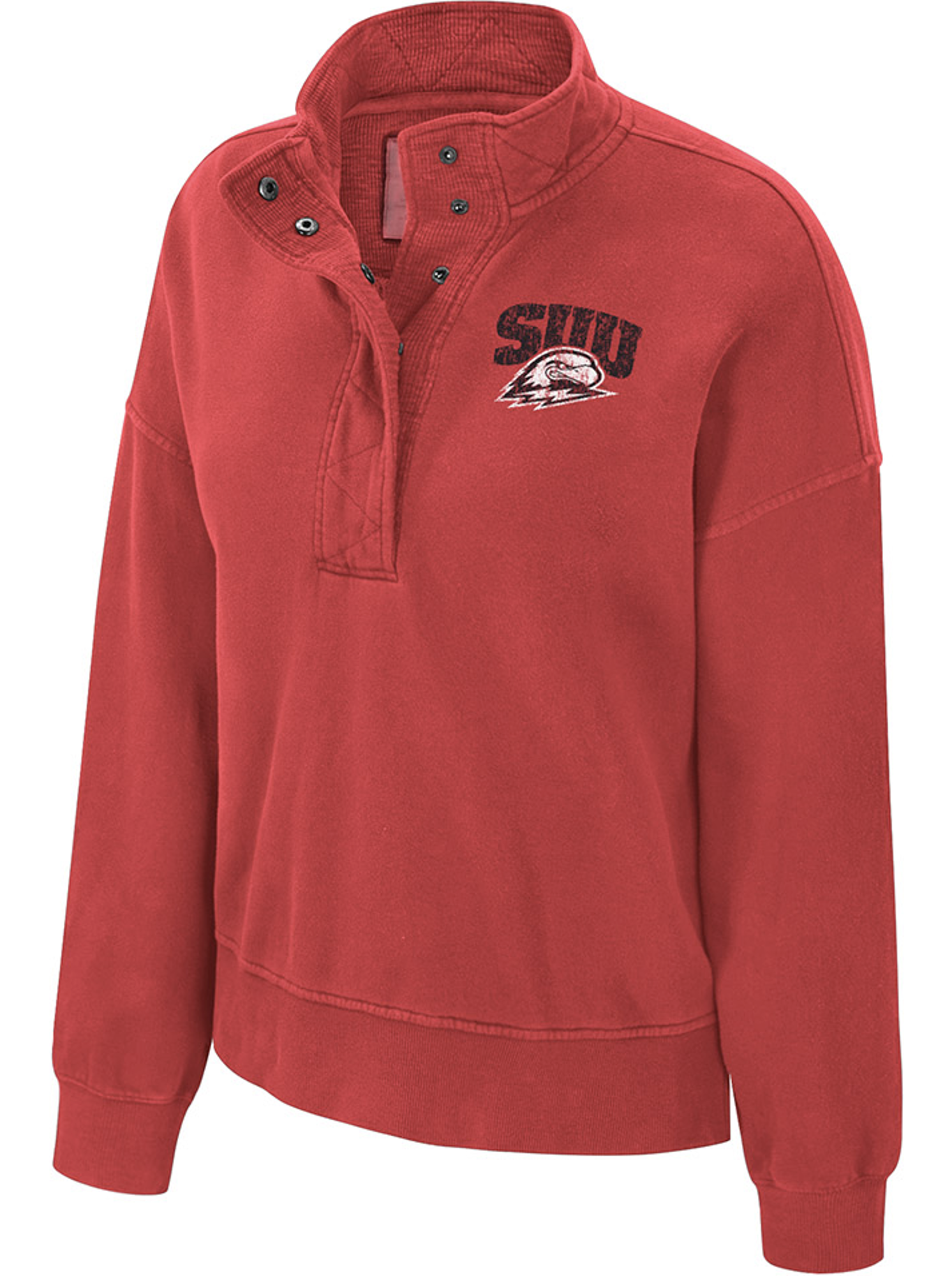 Product image 1 of 3 for COLOSSEUM 1/2 SNAP WOMENS TOP  RED SUU/THOR LEFT CHEST