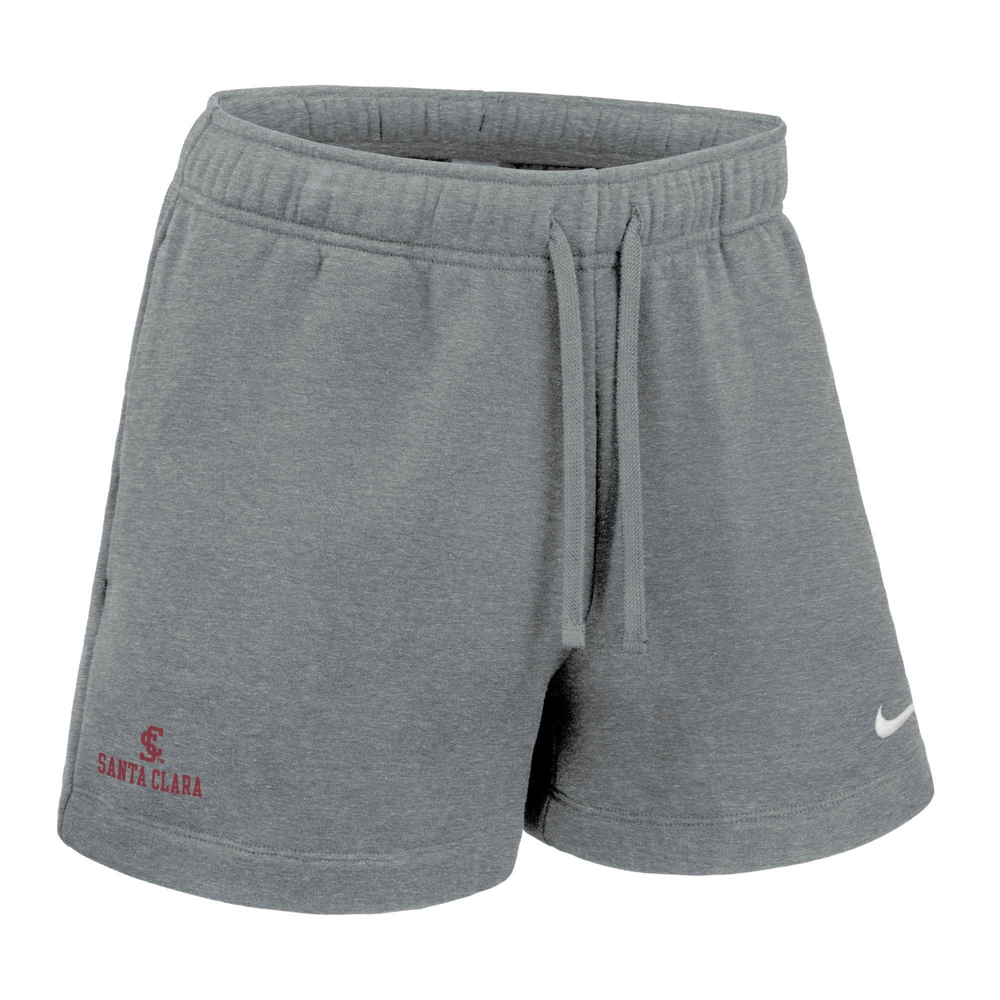 Product image 1 of 1 for Santa Clara Broncos Nike Women's Club Fleece Short, Dark Heather