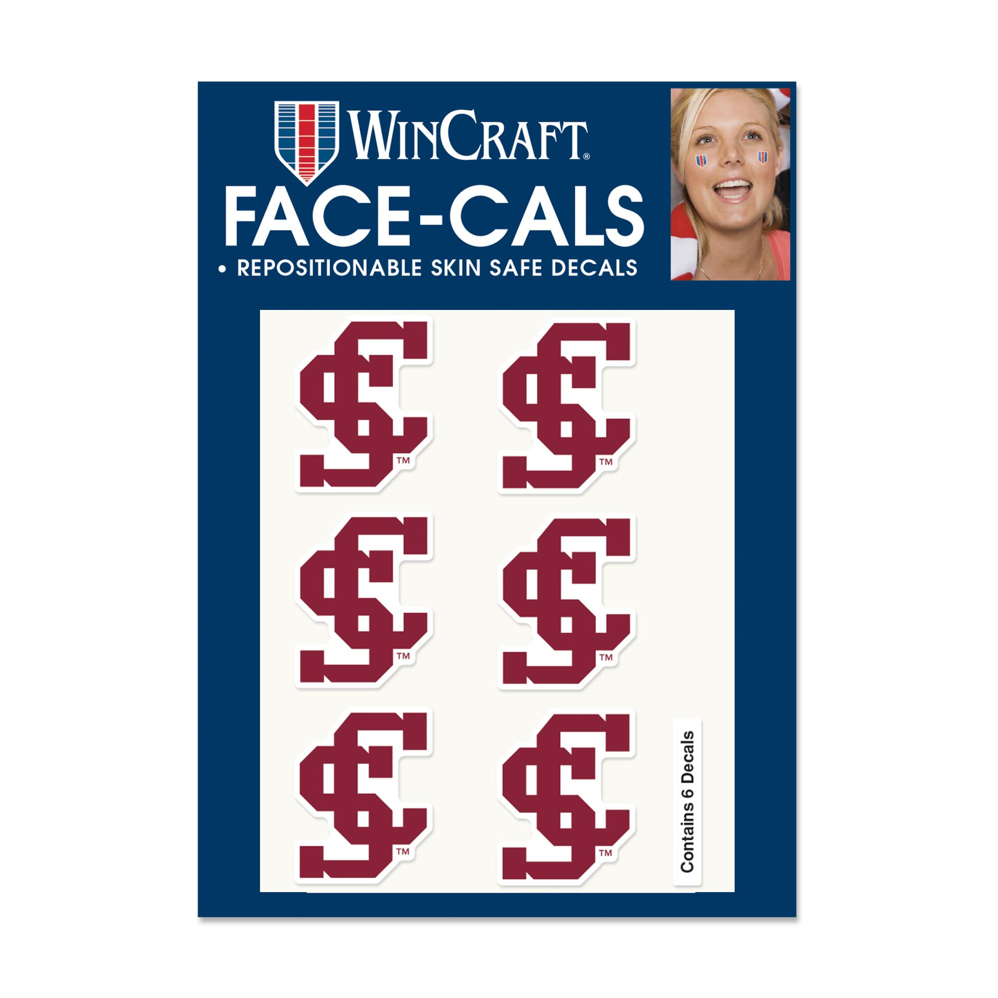 image of: Santa Clara Broncos Face Tattoos, 6 Pack