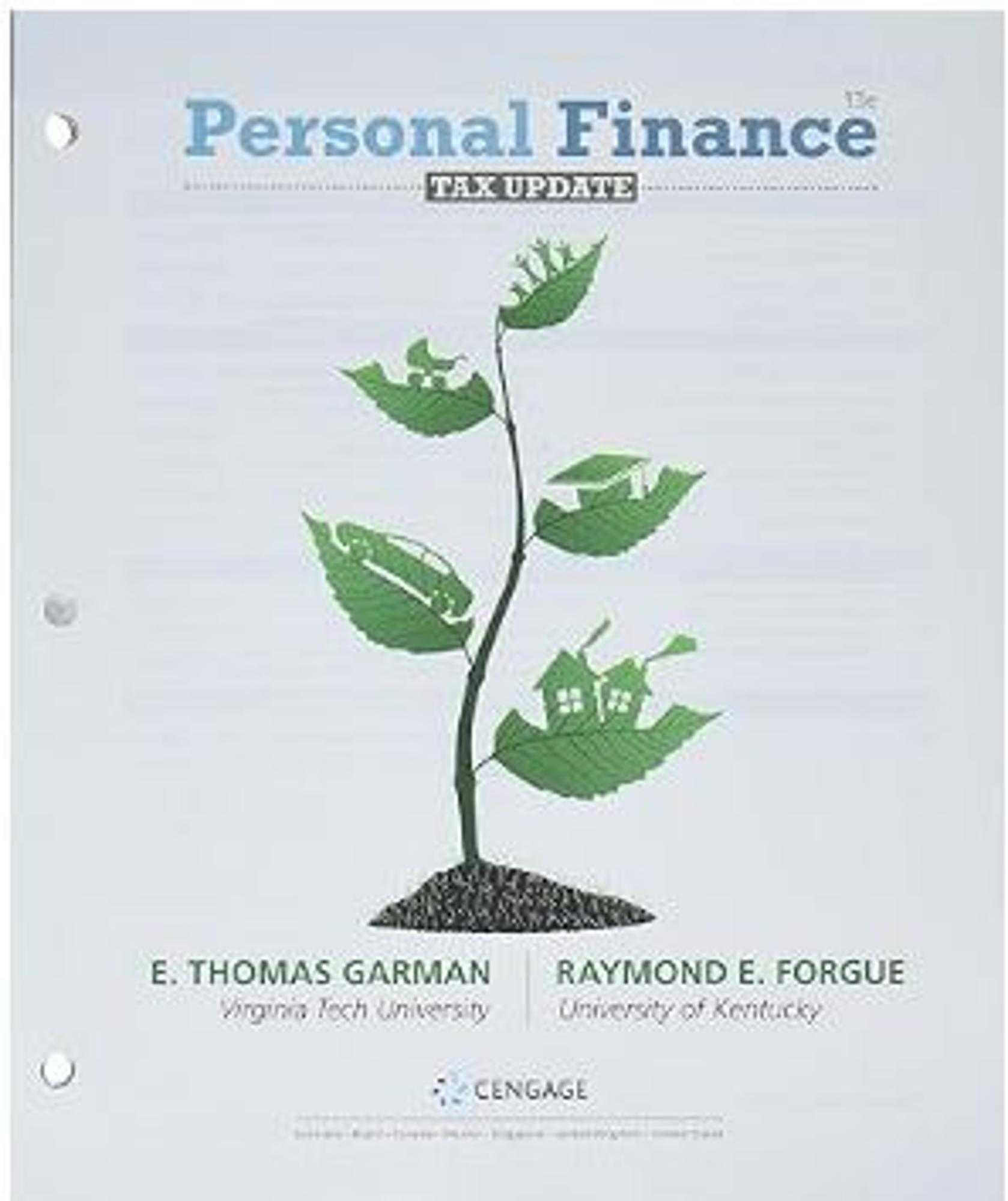 Cover image for -GARMAN / Personal Finance Tax Update - Loose Leaf- w/Mindtap 13th ed