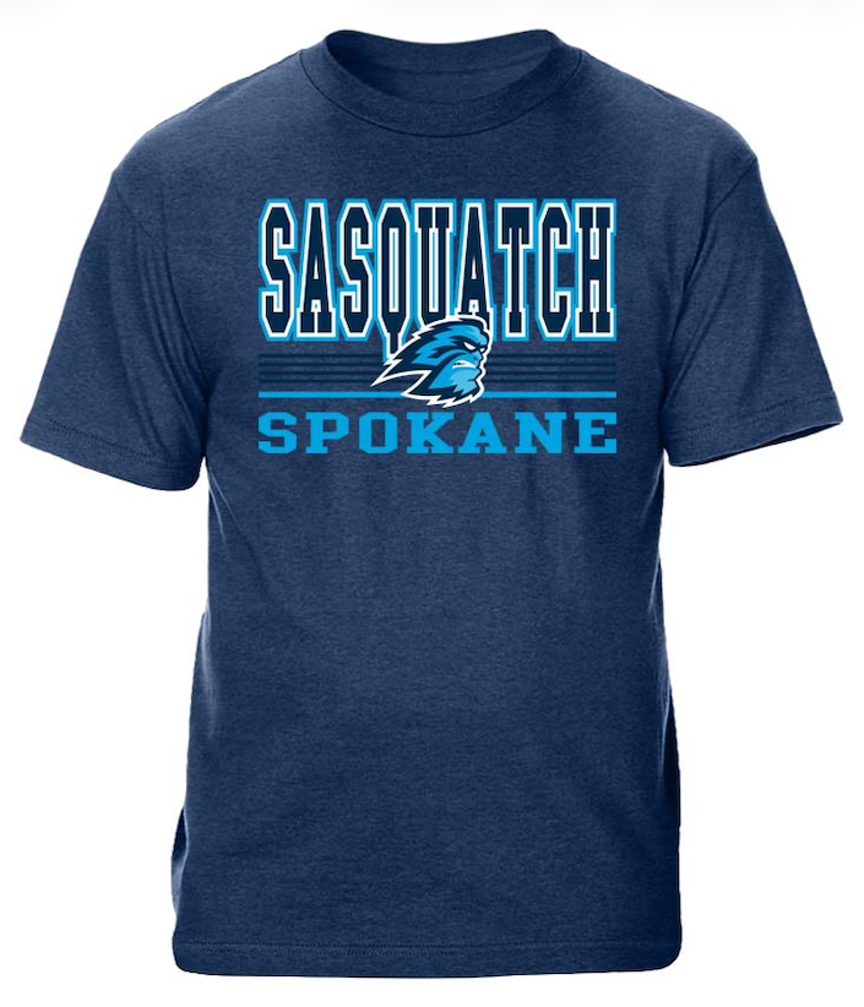 image of: SFCC SS TEE THAMES SASQUATCH LINES NVY