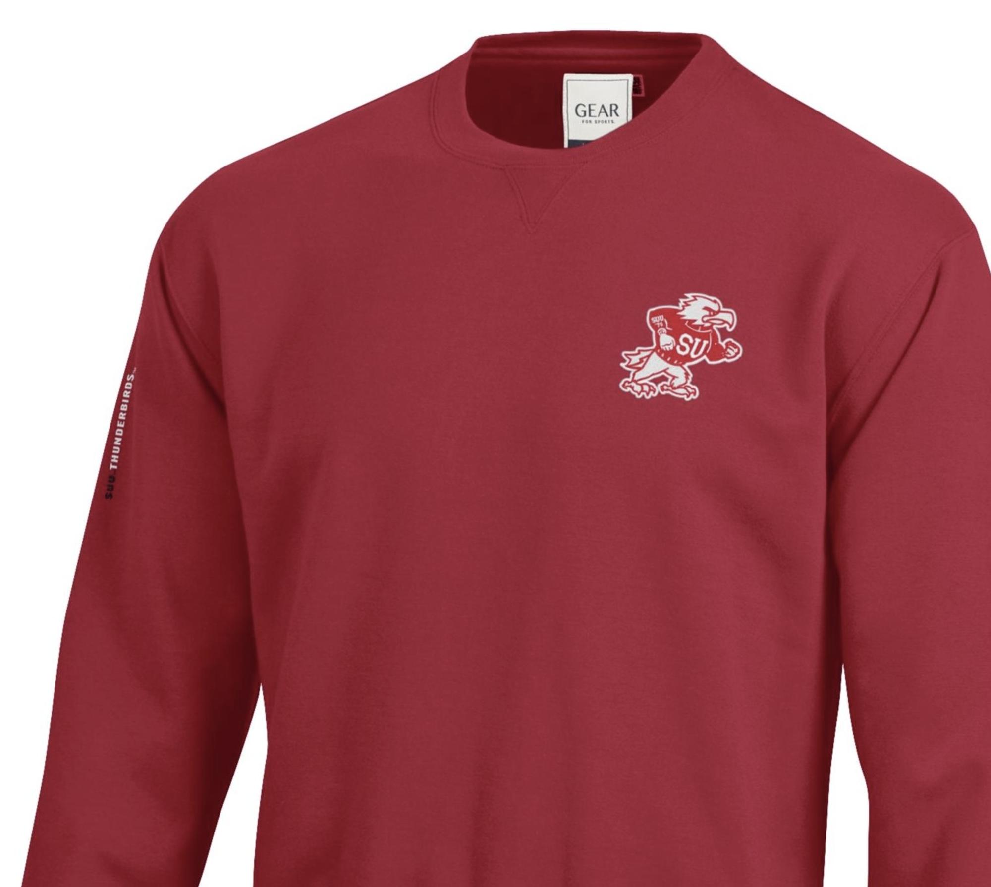 Product image 1 of 1 for GEAR FOR SPORTS CREW BIG COTTON FIGHTING BIRD LEFT CHEST THUNDERBIRDS ON RIGHT ARM