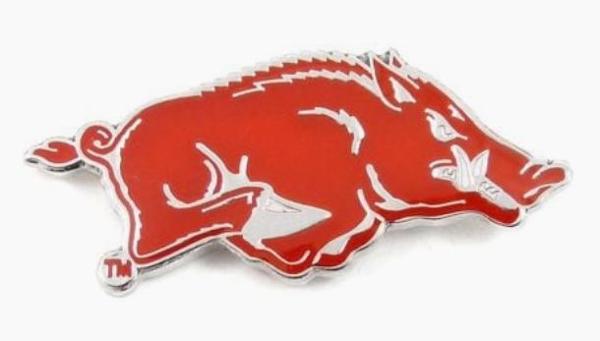 Arkansas Razorbacks Running Hog Logo Pin; $8.99