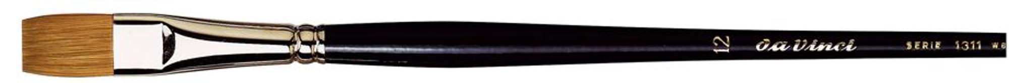 image of: Russian Red Sable 1311 Maestro Short Handle Brushes One Stroke Flat