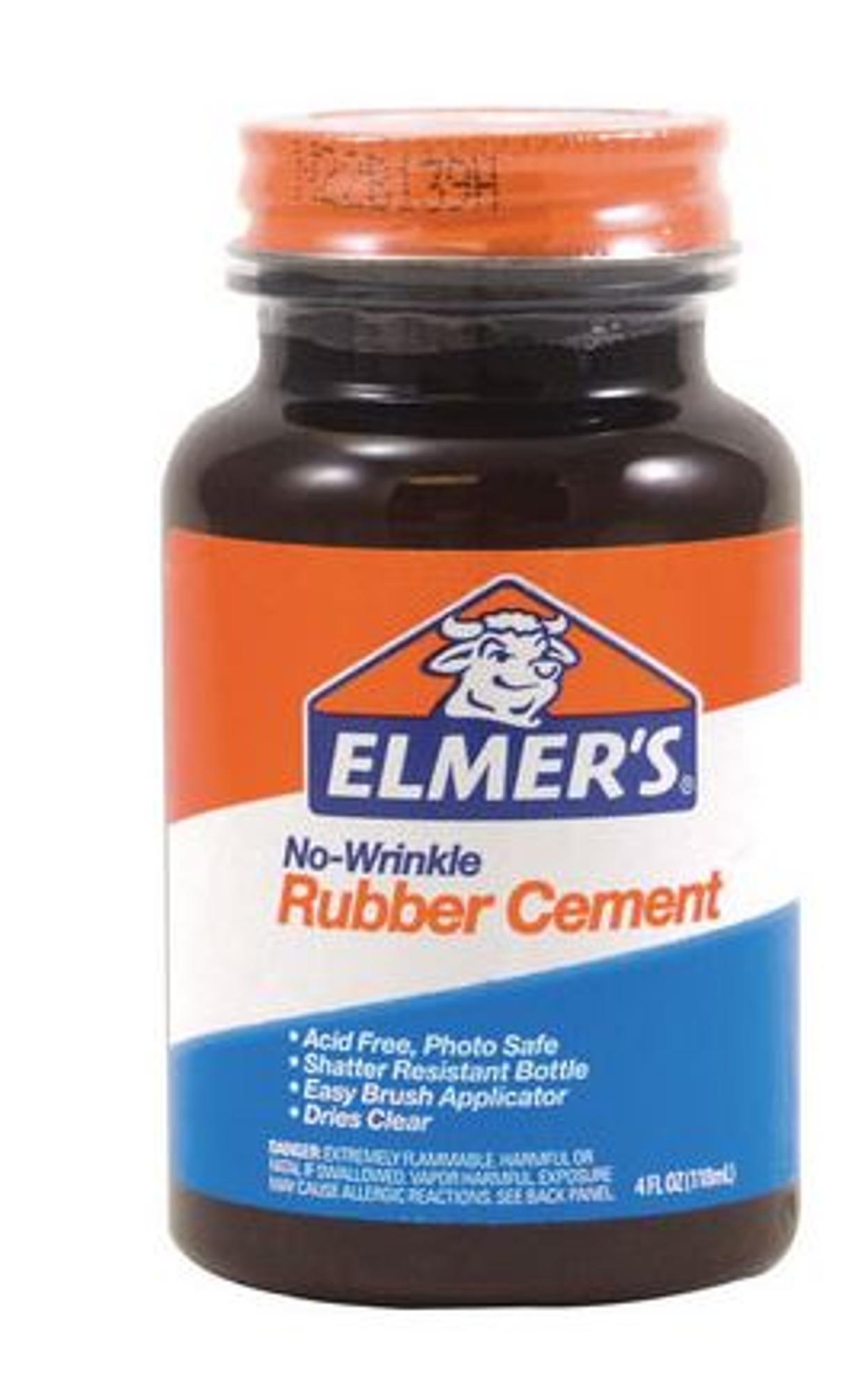 image of: Elmers No-Wrinkle Rubber Cement 4oz