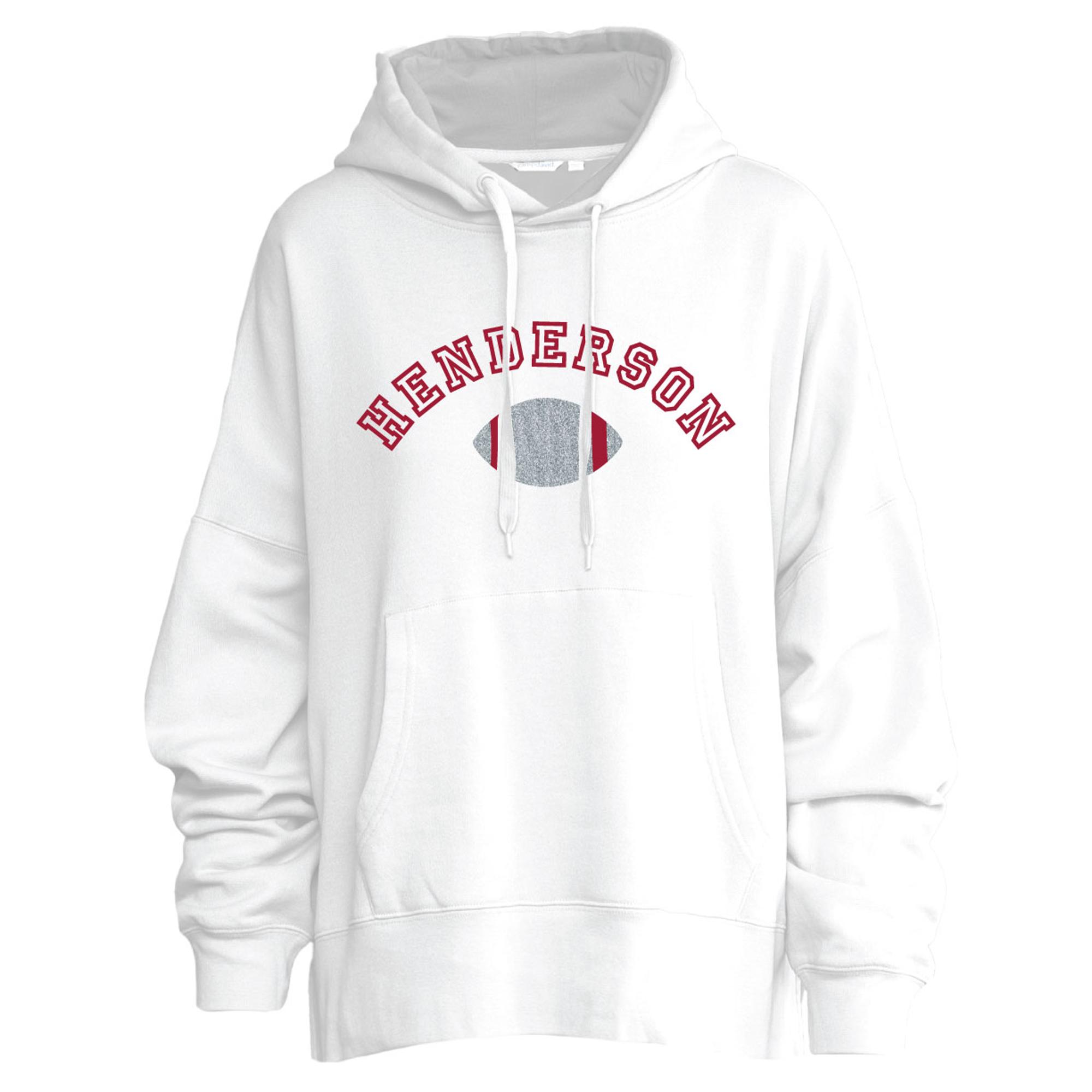 image of: Henderson Glitter Football Moonbeam Relaxed Hoodie