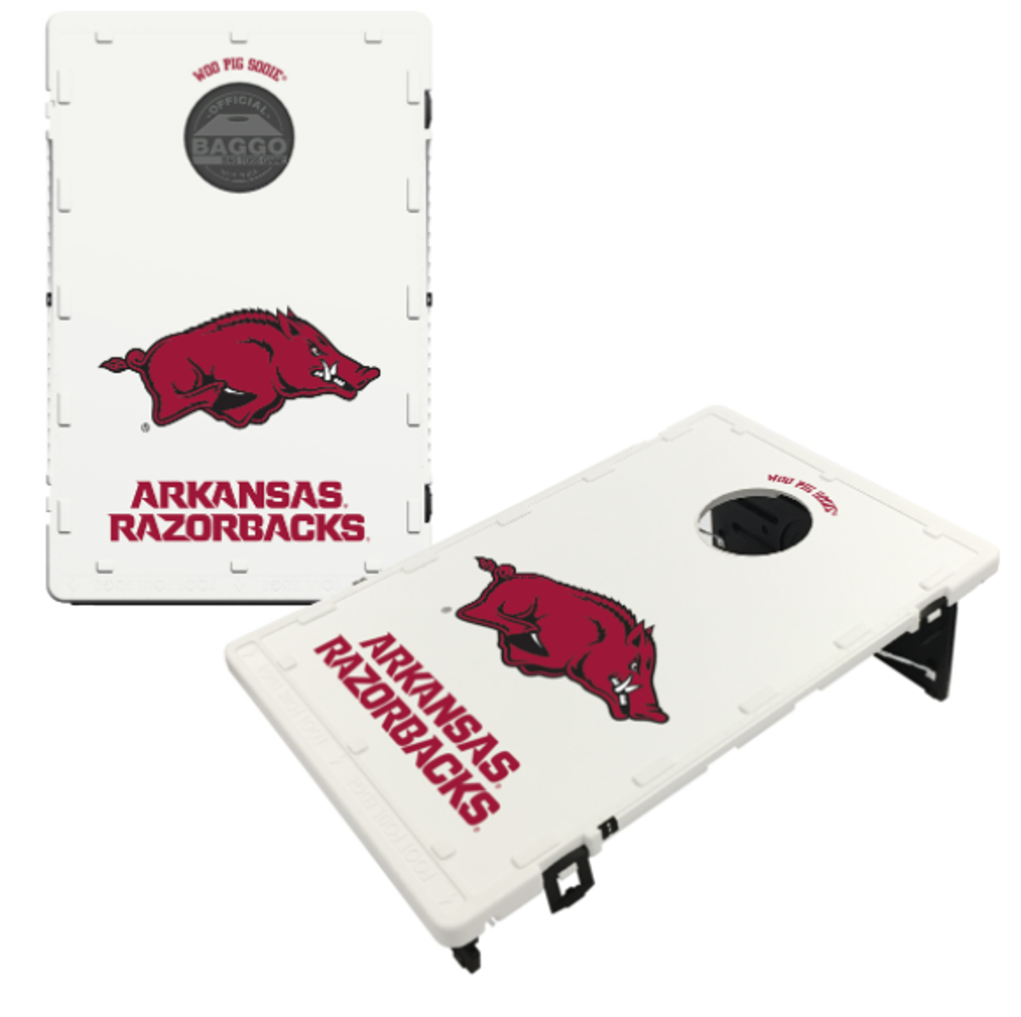 image of: Arkansas Razorbacks Victory Tailgate Baggo Bean Bag Toss Cornhole Game Classic Design- DROP SHIP ONLY