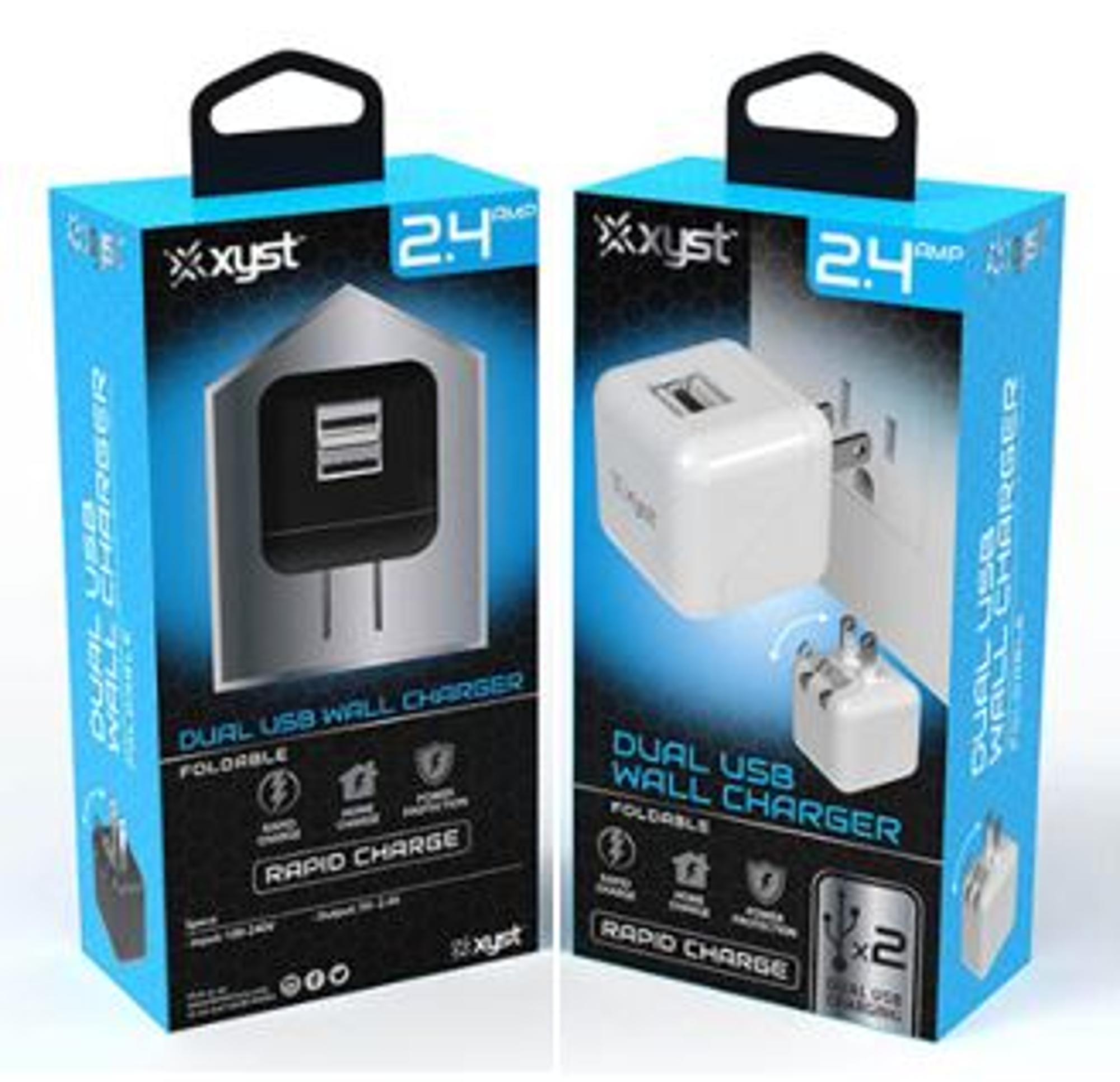 image of: XYST SMARTPHONE 2USB Wall Chargers
