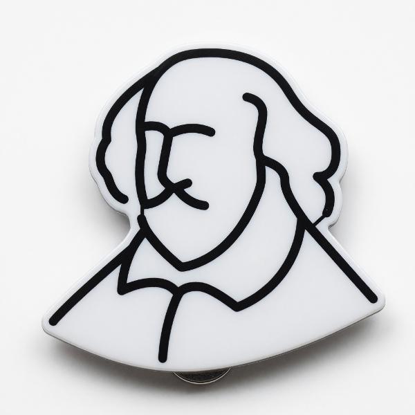 NEIL ACRYLIC MAGNET SHAKESPEARE; $9.99
