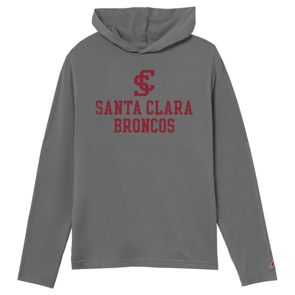Santa Clara Broncos Tri-Flex Lighweight Hood, Heather Graphite; $64.98