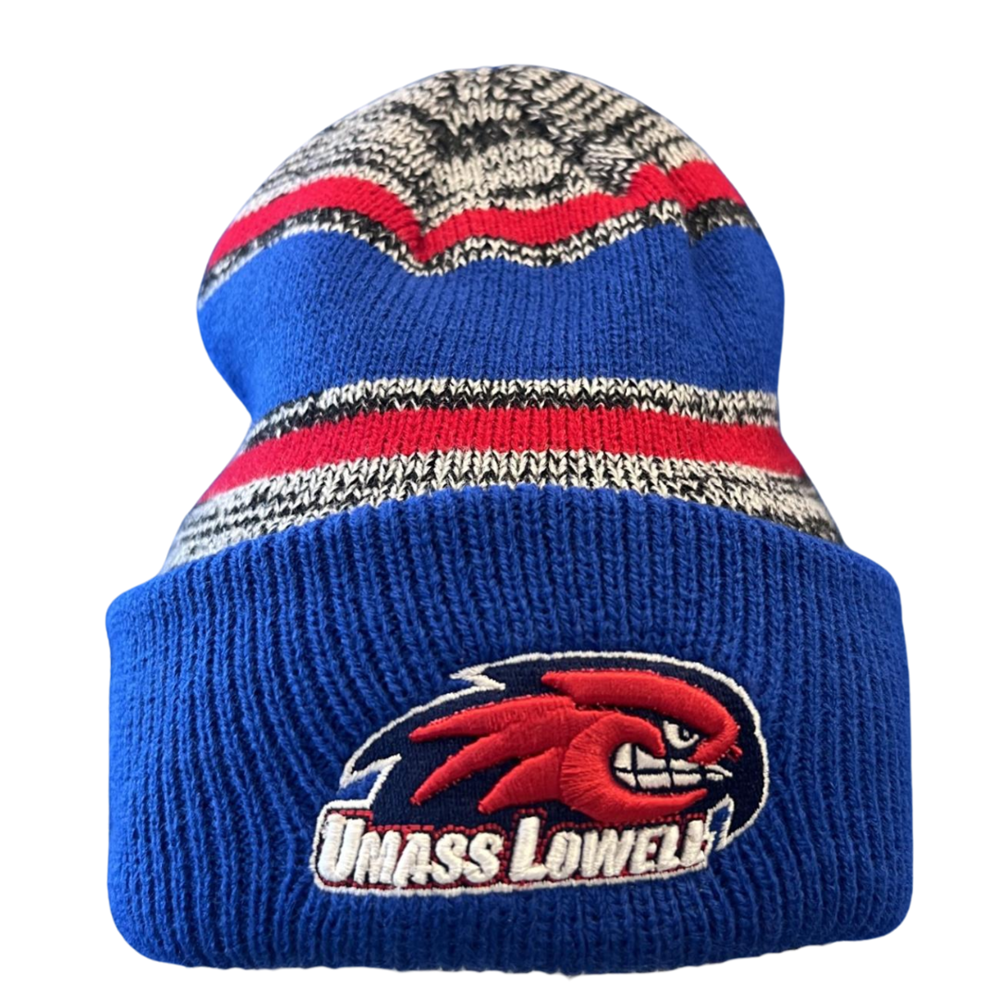 image of: Heather Stripe Beanie W/ Solid Cuff