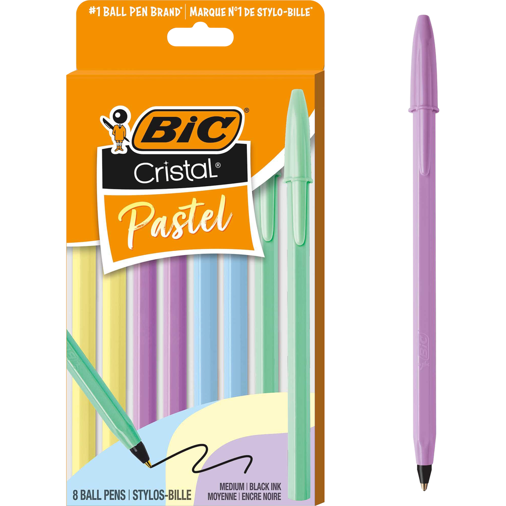 Product image 1 of 1 for BIC - Cristal Ballpoint Pens -- Black, 8pk
