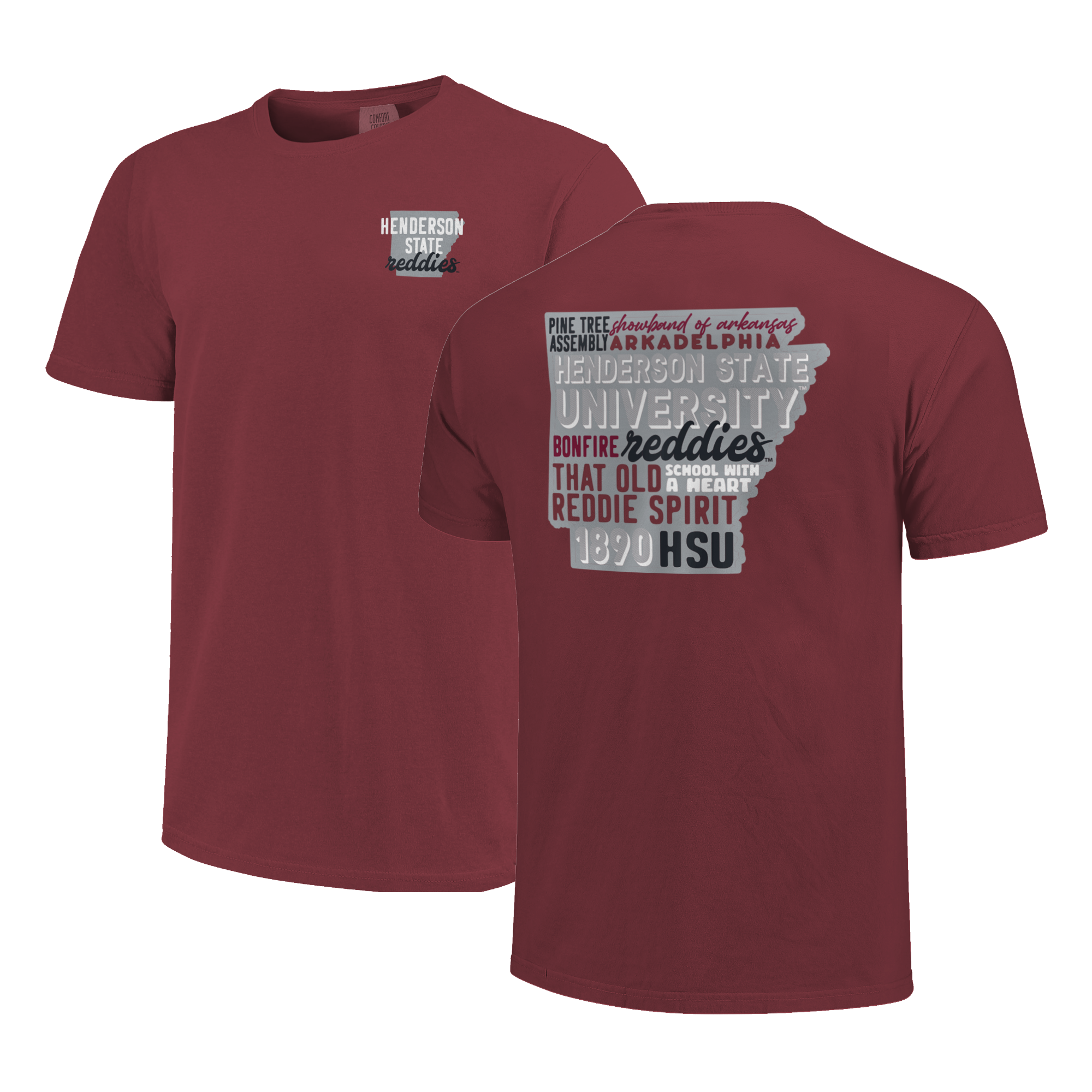 image of: Henderson State Reddies All Type State Short Sleeve T-Shirt