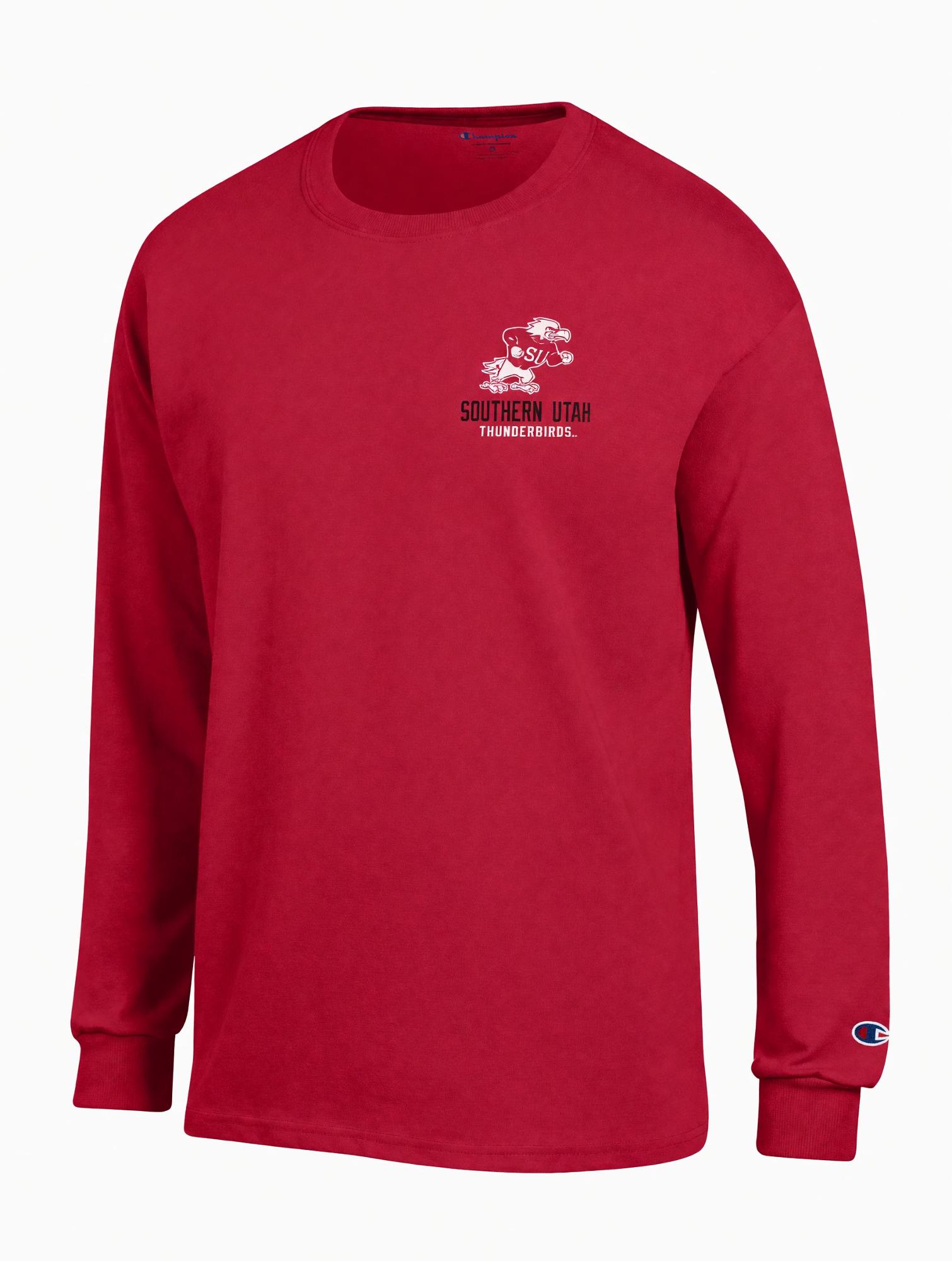 Product image 1 of 2 for Champion Long-Sleeve Tee – Red