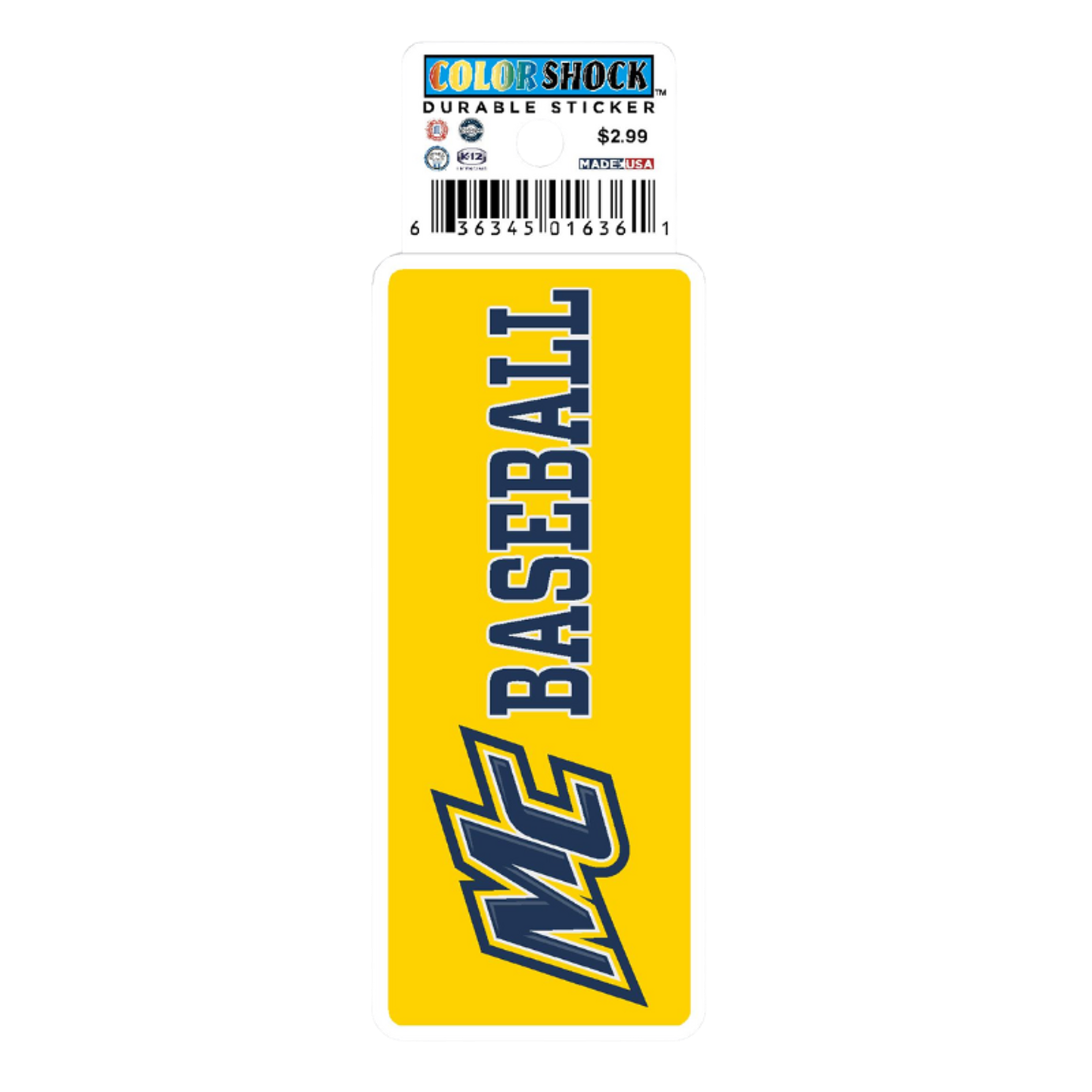 MC Baseball Textured Stickers