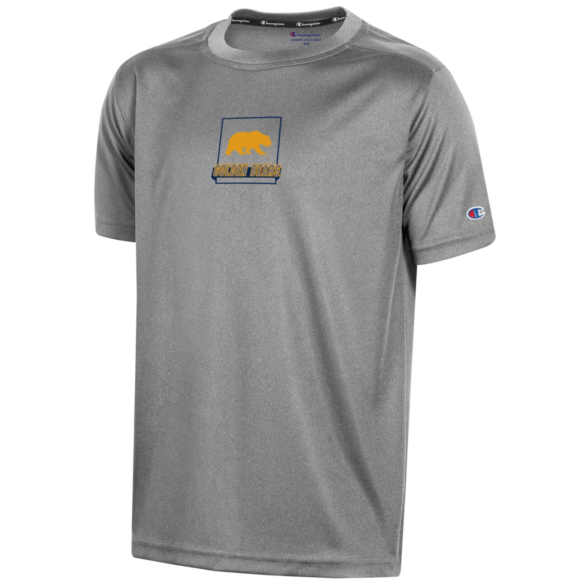 Product image 1 of 1 for Youth Stadium Heathered Impact Tee Walking Bear / Golden Bears Logo