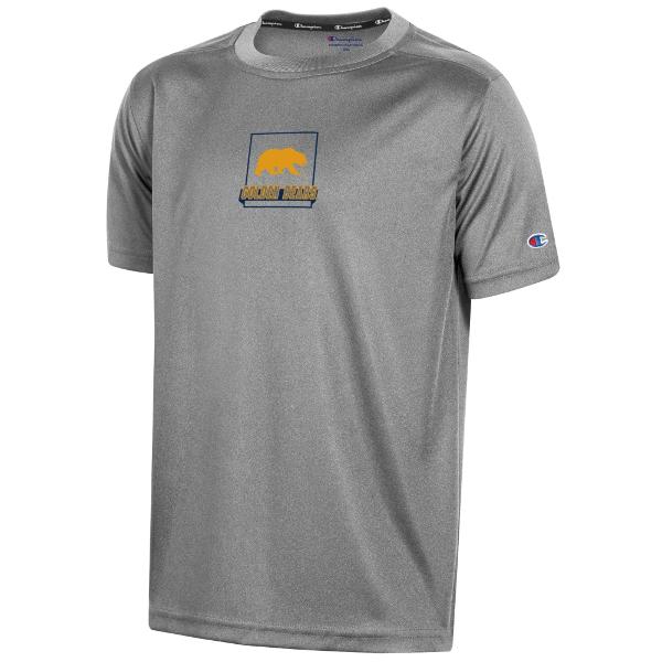 Youth Stadium Heathered Impact Tee Walking Bear / Golden Bears Logo; $27.00