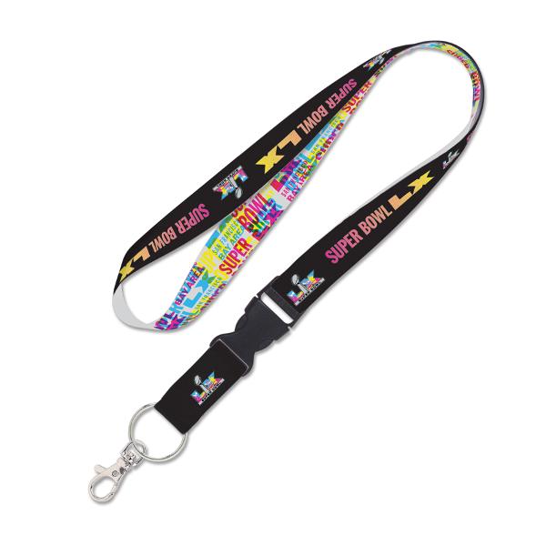 Super Bowl LX Lanyard with Buckle; $12.98