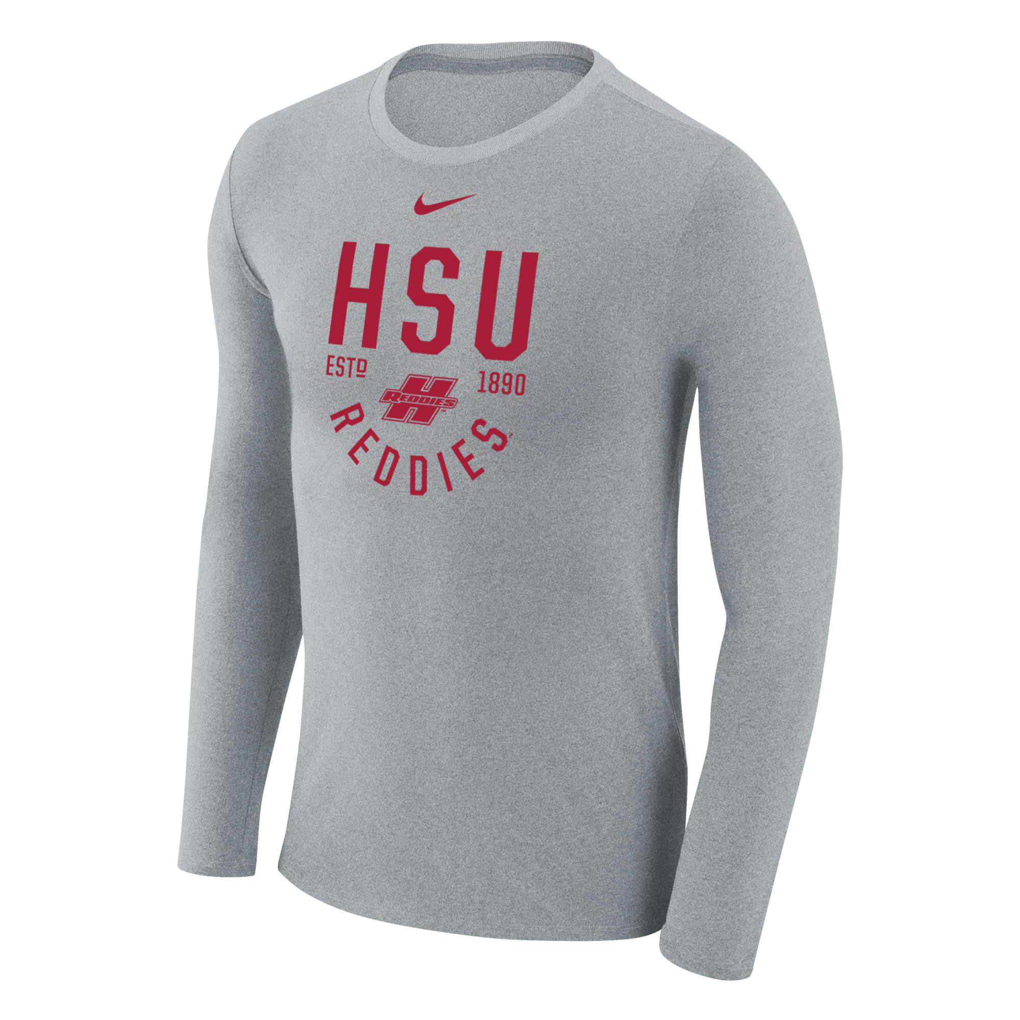 image of: HSU Reddies Marled Long Sleeve Tee
