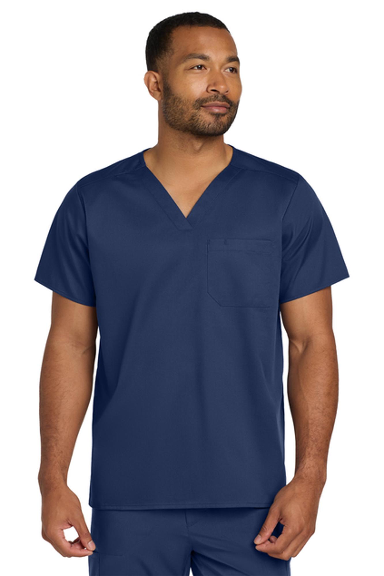 MAT UNISEX SCRUB TOPS w/ Pockets - NAVY