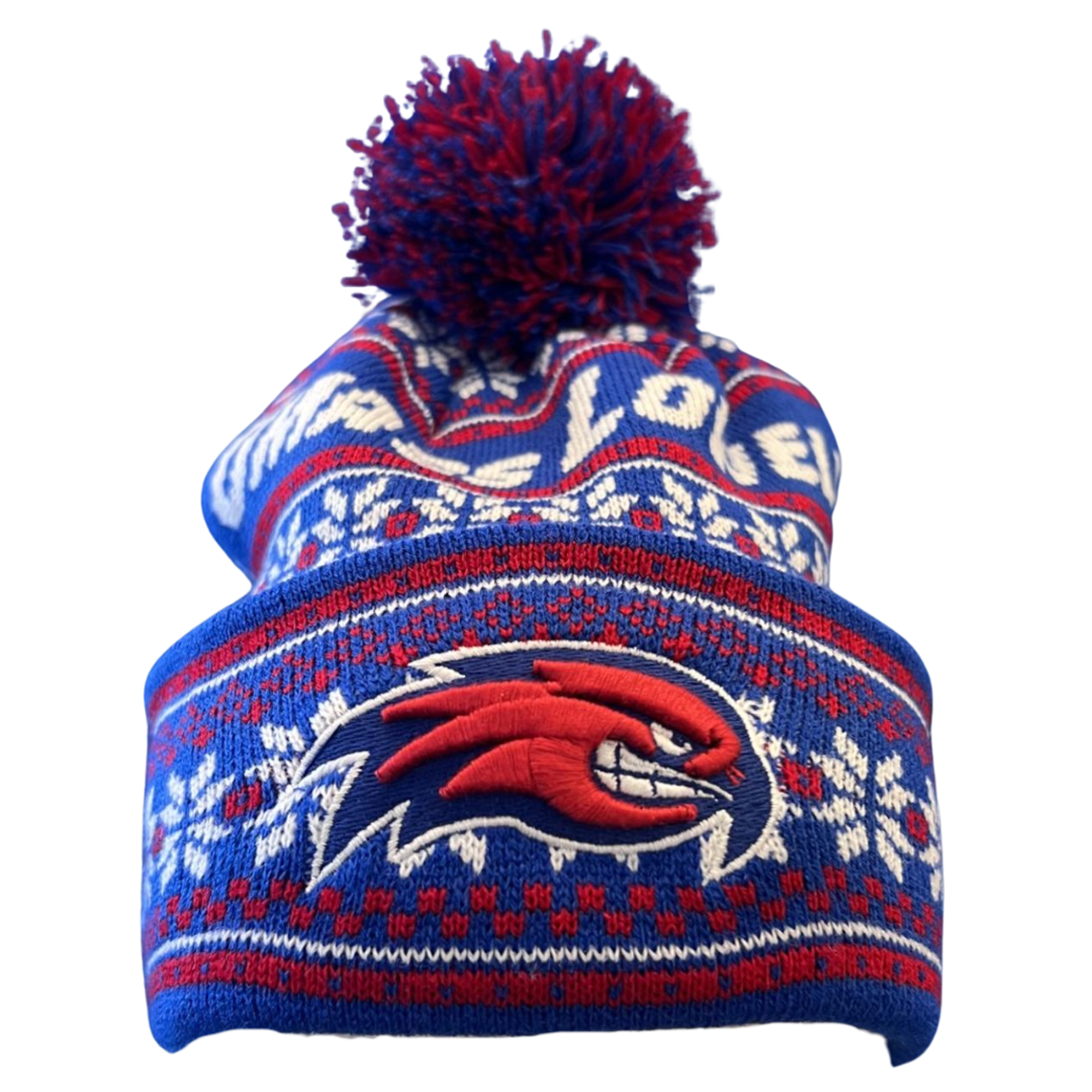 image of: Snowflake Beanie W/ Pom
