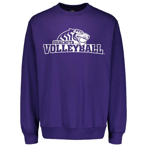 * FINAL SALE * Ouachita Volleyball Fundamental Fleece Crew; $24.99