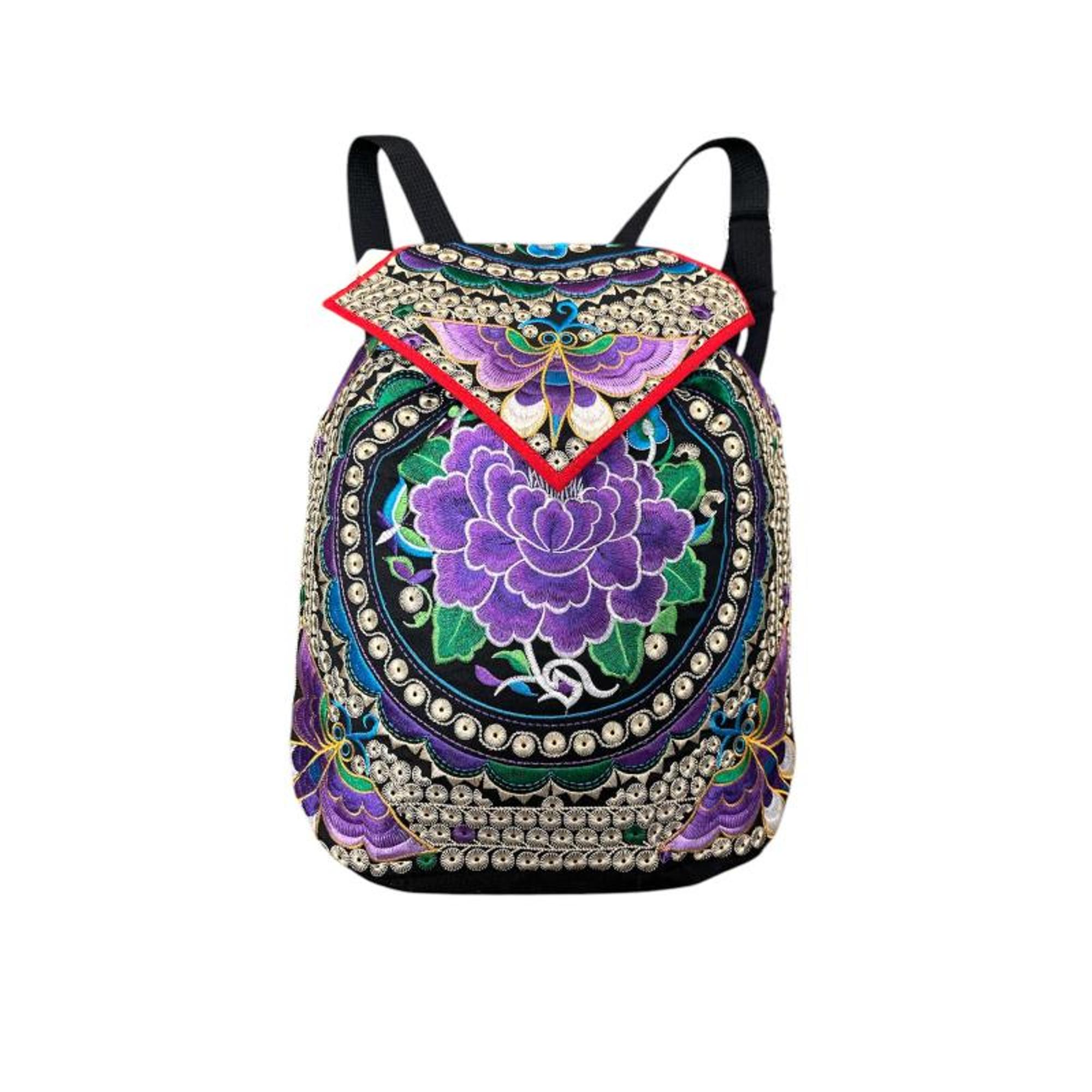 Rising Nepalese Cotton "Lili" Lotus Backpack