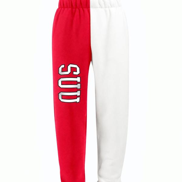 SUU Colorblock Sweatpants – Red/White; $59.99