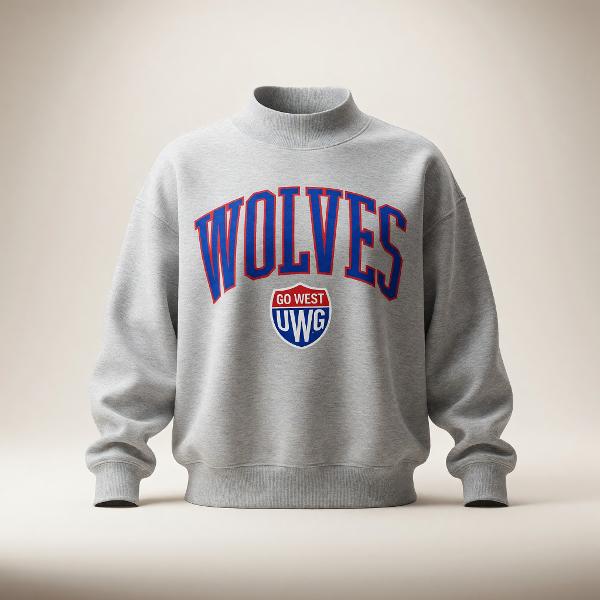 MOCK-NECK LINGO FLEECE PULLOVER; $62.99