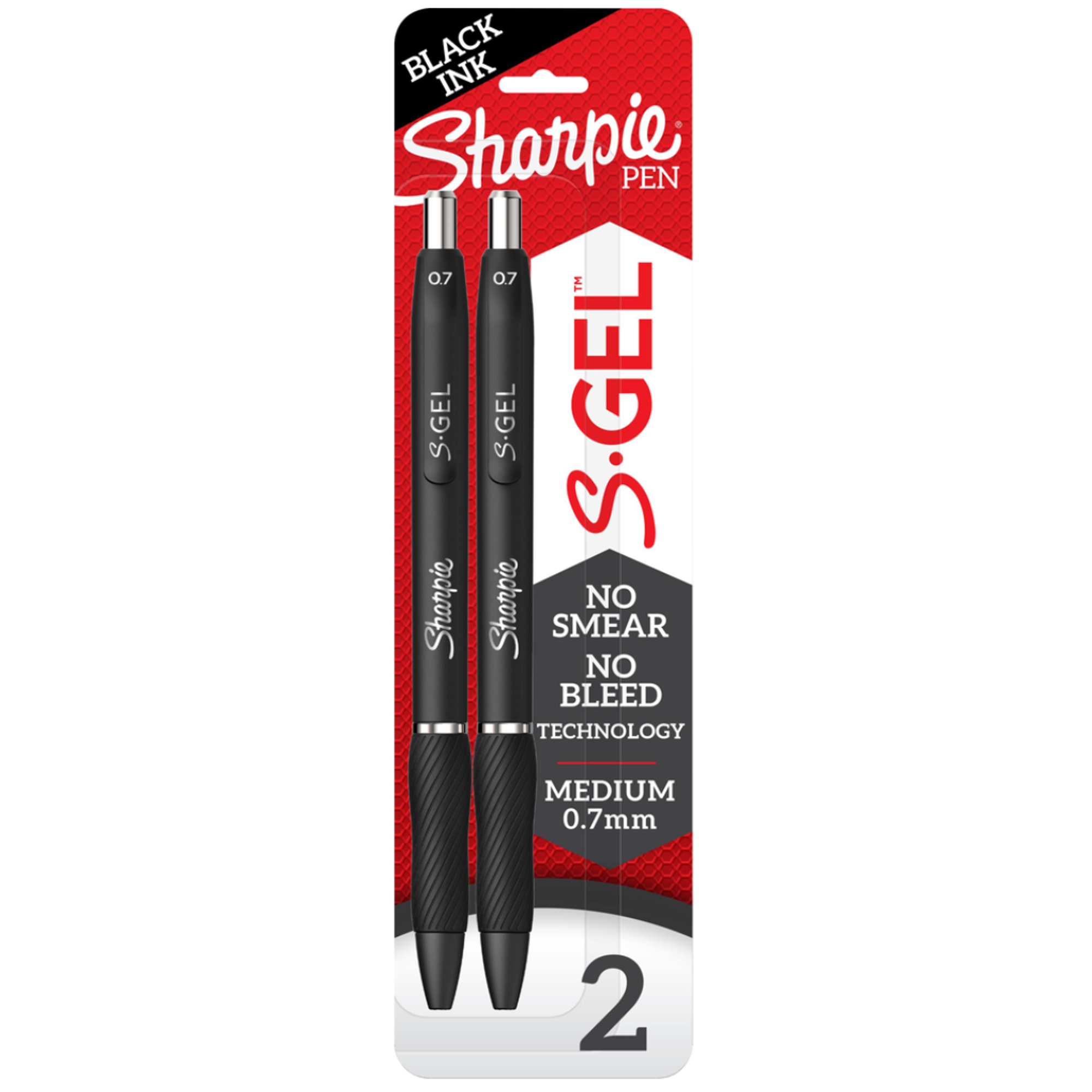 Product image 1 of 1 for S-Gel Pen 0.7 Black. 2 Ct