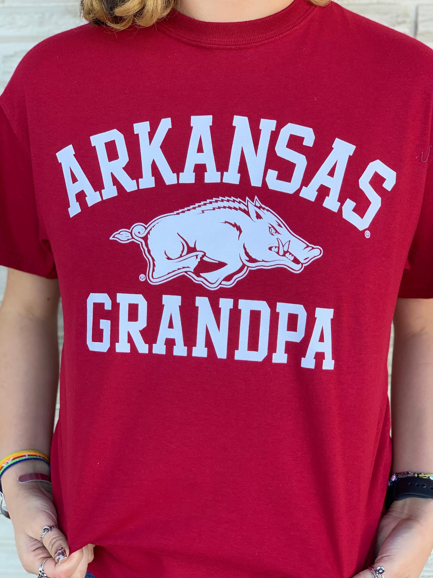 image of: Arkansas Razorbacks Grandpa Tee - Crimson