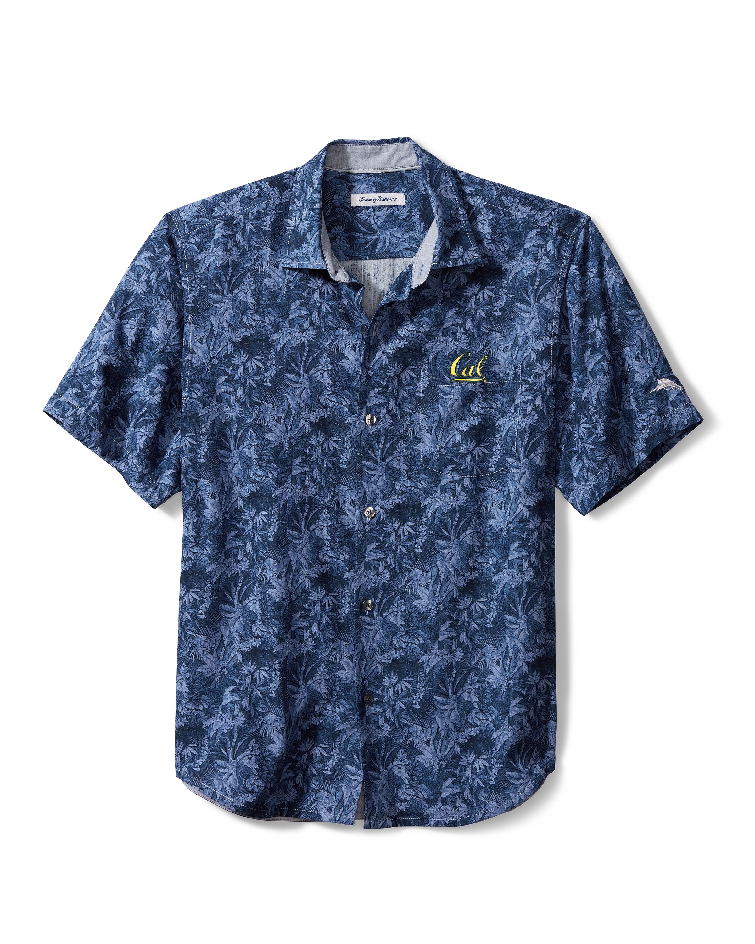Tommy Bahama Jungle Shade Silk Camp Shirt Cal Student Store