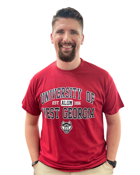 WOLF LOGO UNIV. WEST GA ALUM SUSTAINABLE TEE; $24.99