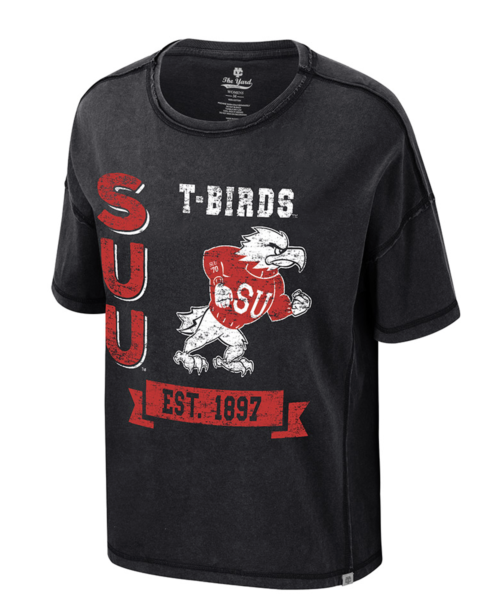 Product image 1 of 1 for COLOSSEUM WOMENS TEE S/S BLACK FIGHTING BIRD